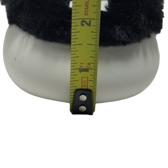 Toms Alpargata Mallow Mule Fluff Slippers Black Faux Fur Women's Size 10 NWOT - Picture 13 of 14